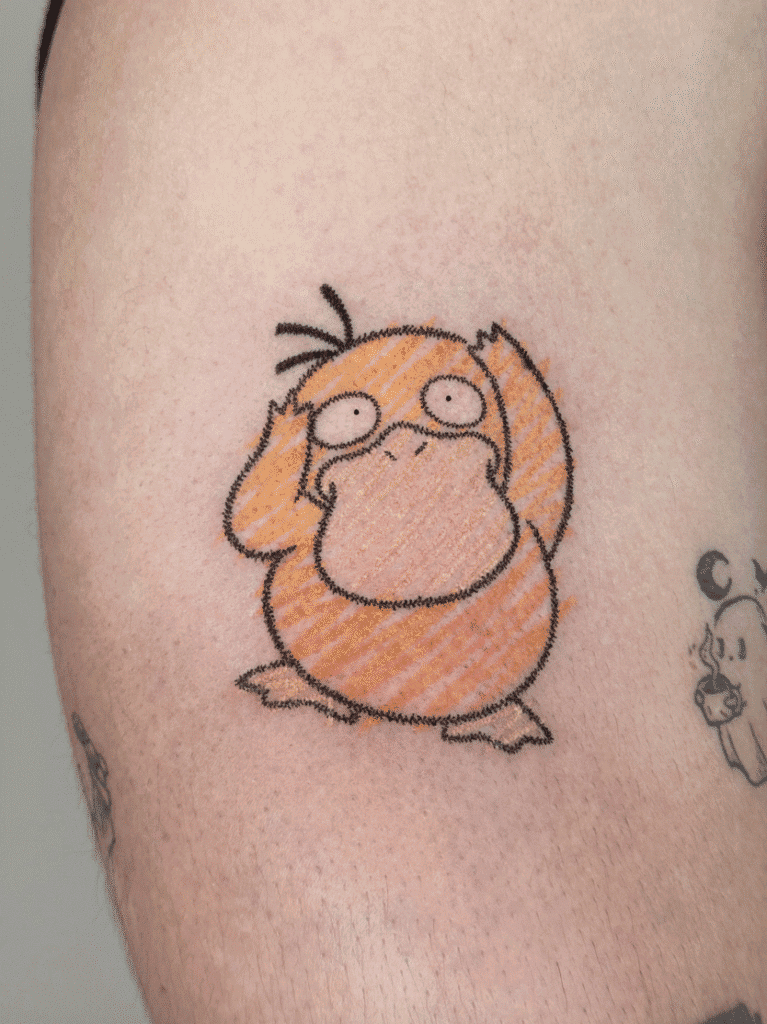 Psyduck Johto Pokémon Tattoo
