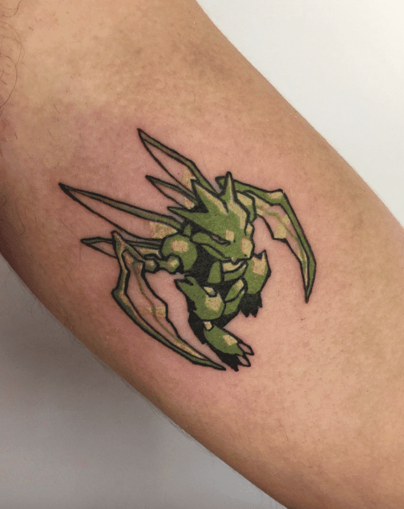 Scyther Johto Pokémon Tattoo