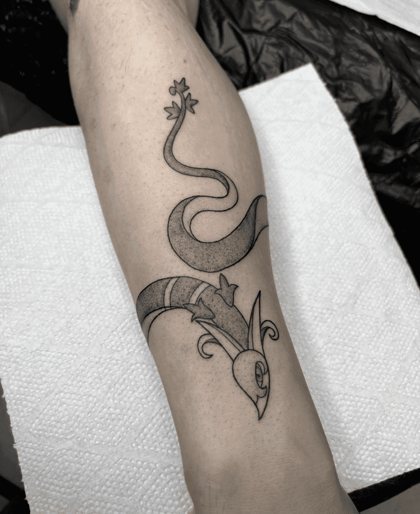 Serperior Coil Unova Pokémon Tattoo