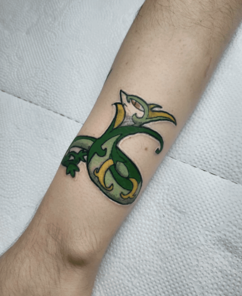 Serperior Small Unova Pokémon Tattoo