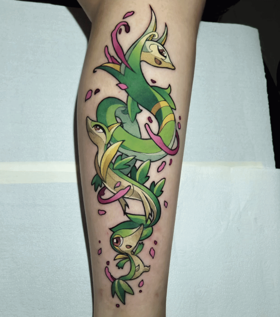 Serperior Tree Unova Pokémon Tattoo