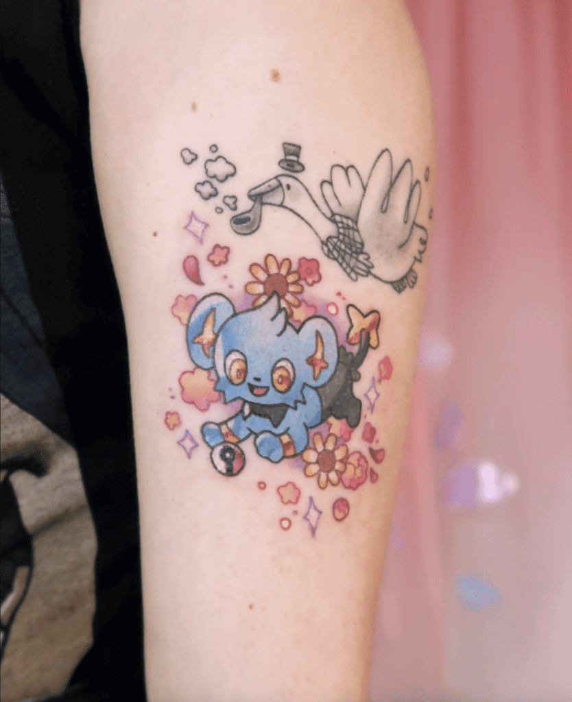 Shinx Cute Sinnoh Pokémon Tattoo