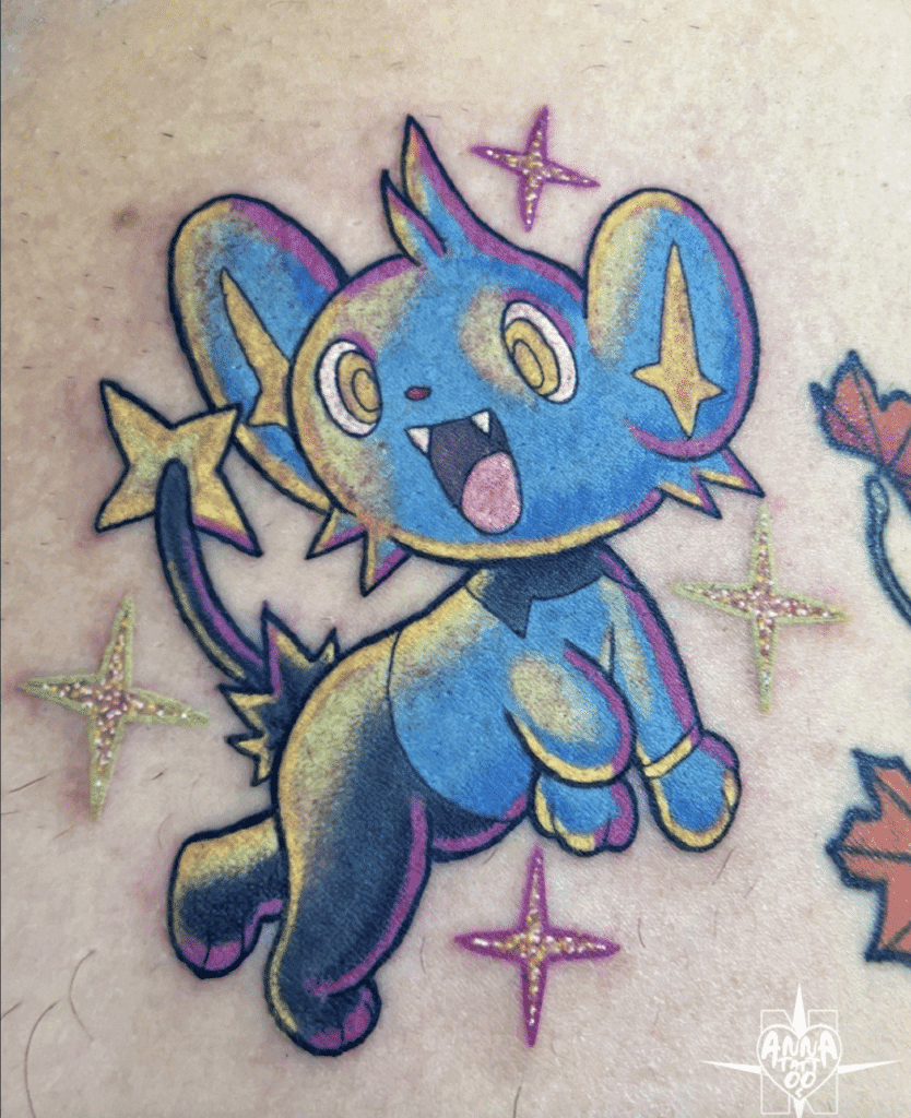 Shinx Sparkle Sinnoh Pokémon Tattoo
