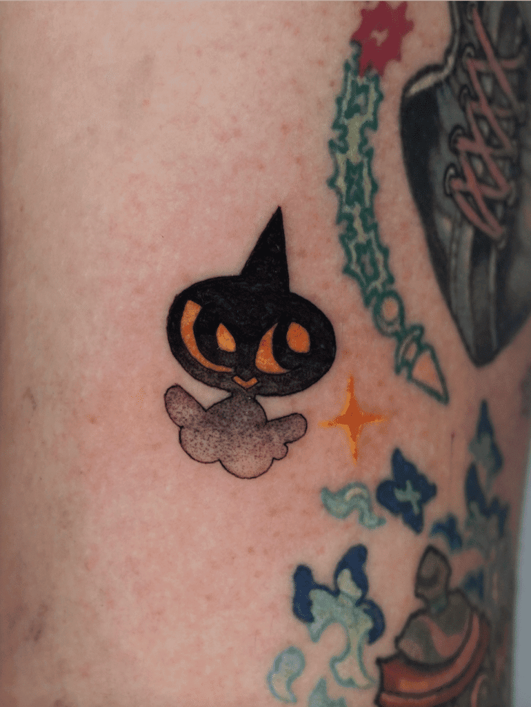 Shuppet Orange Hoenn Pokémon Tattoo
