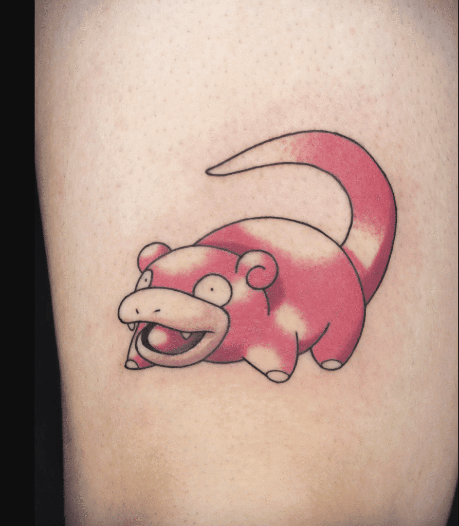 Slowpoke Johto Pokémon Tattoo