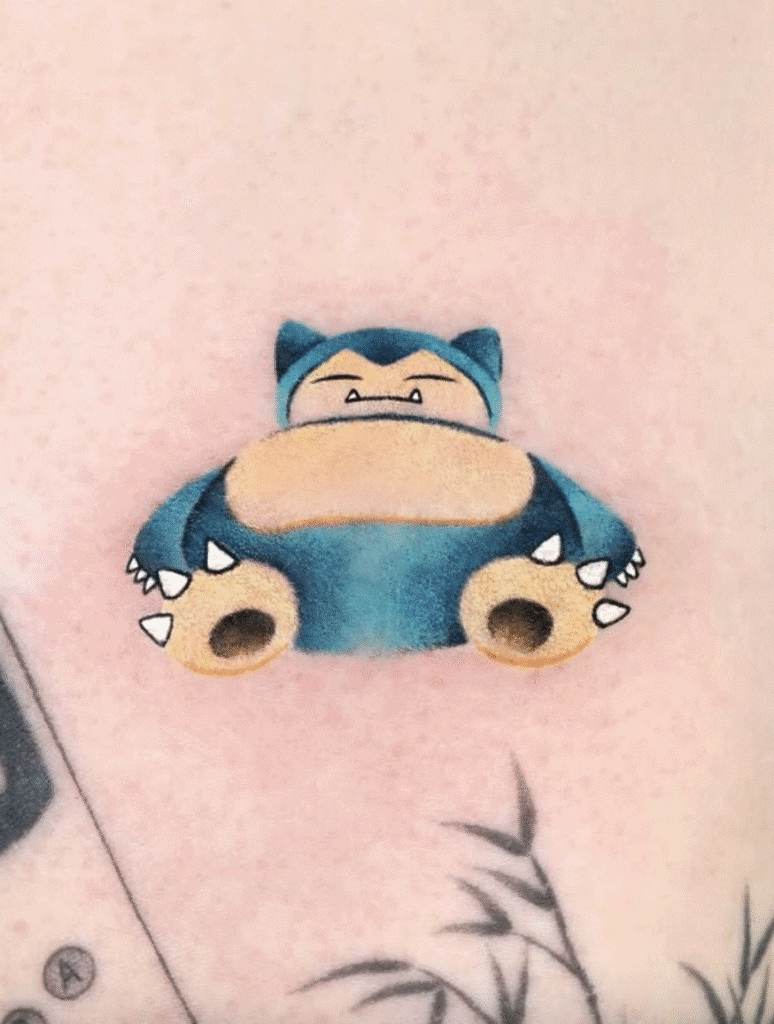 Snorlax Johto Pokémon Tattoo