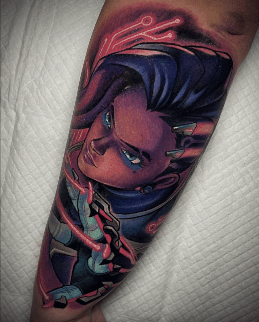 Sombra Hack Overwatch Tattoo