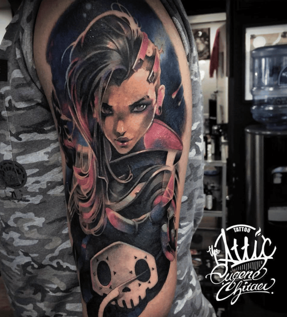 Sombra Overwatch Tattoo