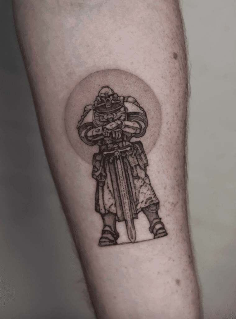 Space Marine Honor Warhammer 40k Tattoo