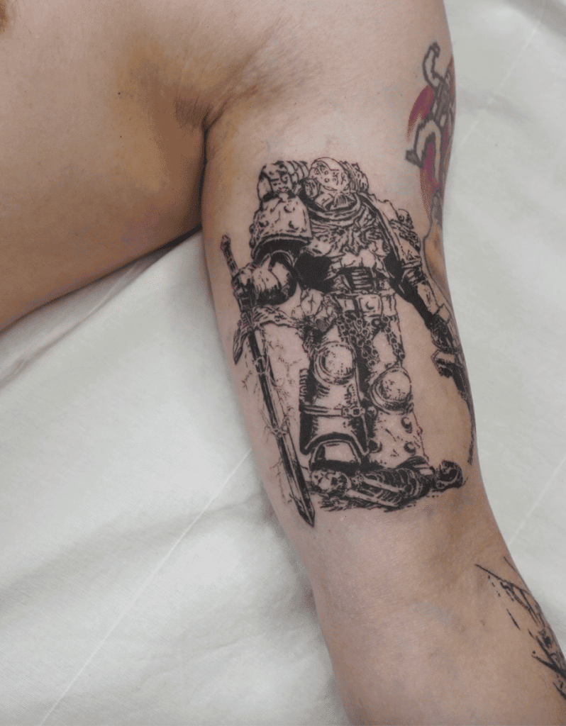 Space Marine Warhammer 40k Tattoo