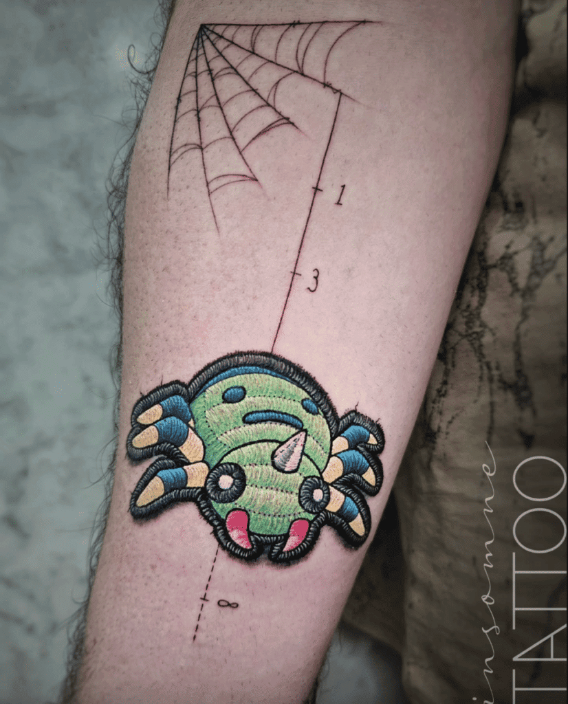 Spinarak Patch Johto Pokémon Tattoo
