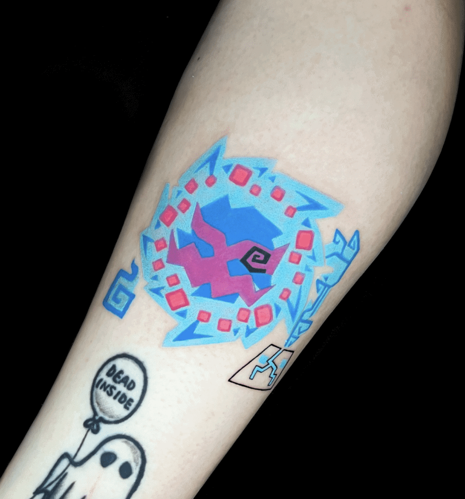 Spiritomb Colourful Sinnoh Pokémon Tattoo