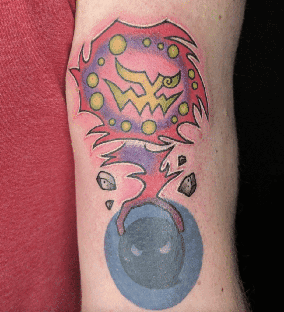 Spiritomb Ghost Sinnoh Pokémon Tattoo