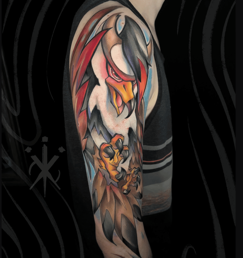 Staraptor Eagle Sinnoh Pokémon Tattoo