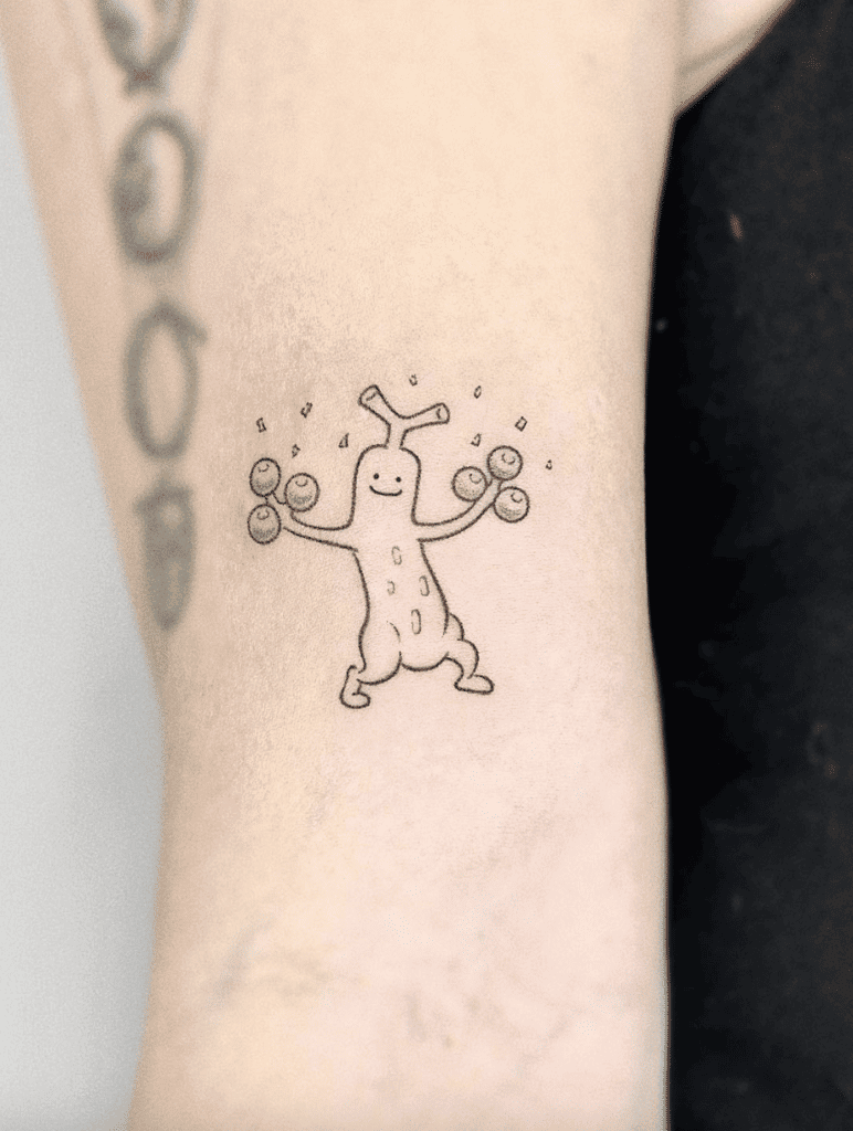 Sudowoodo Colourless Johto Pokémon Tattoo