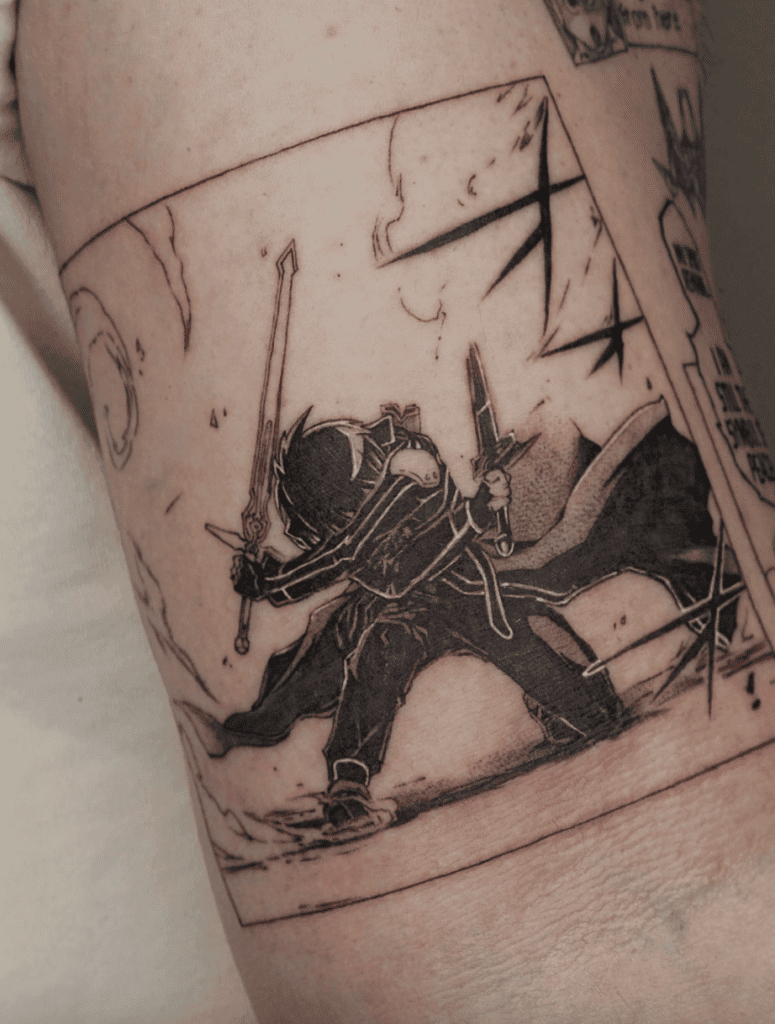 Sword Art Online Anime Tattoo