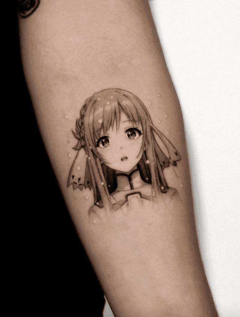 Sword Art Online Asuna Anime Tattoo