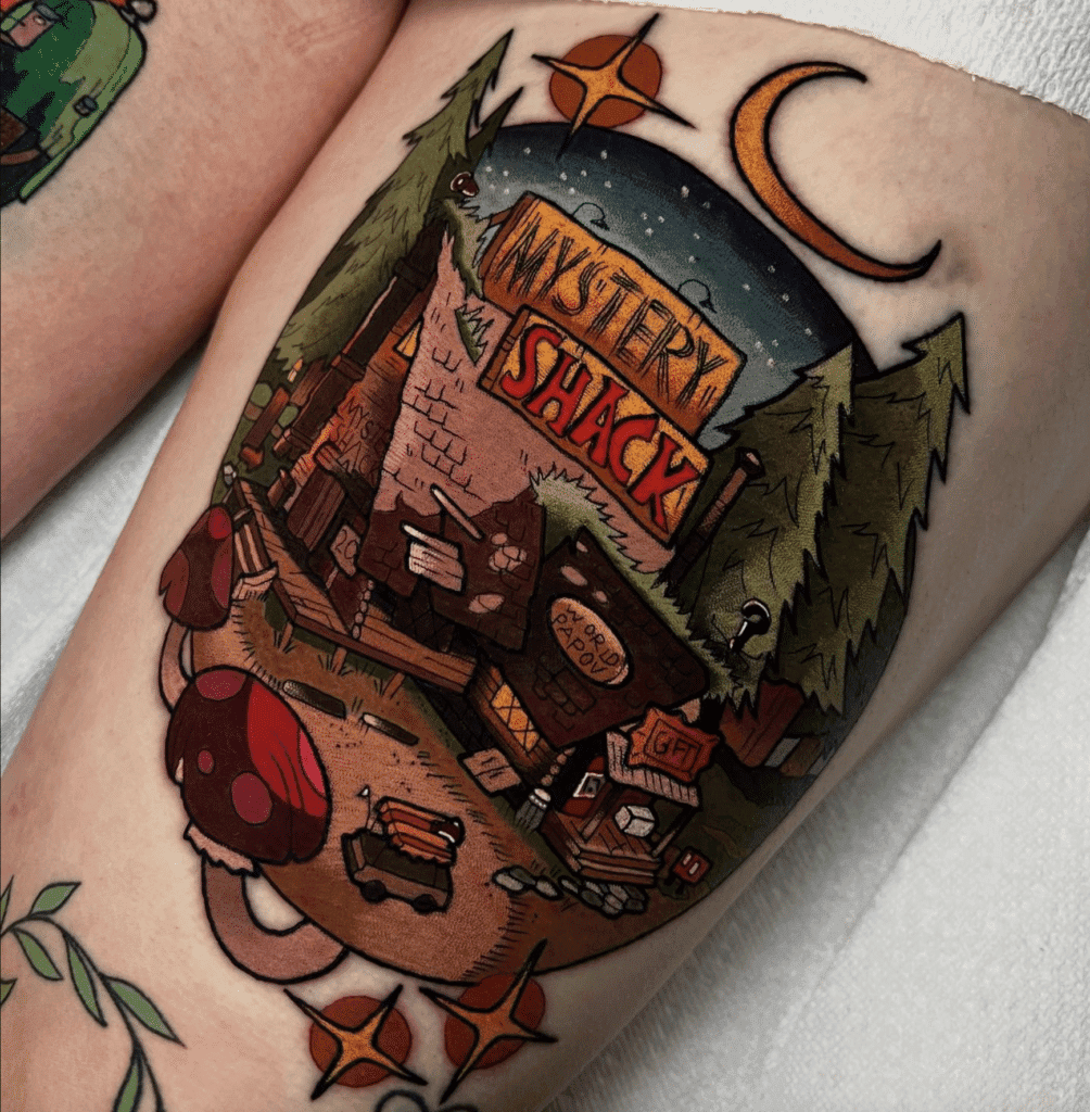 The Mystery Shack Gravity Falls Tattoo