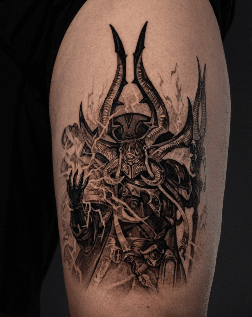 Thousand Sons of Chaos Warhammer 40k Tattoo