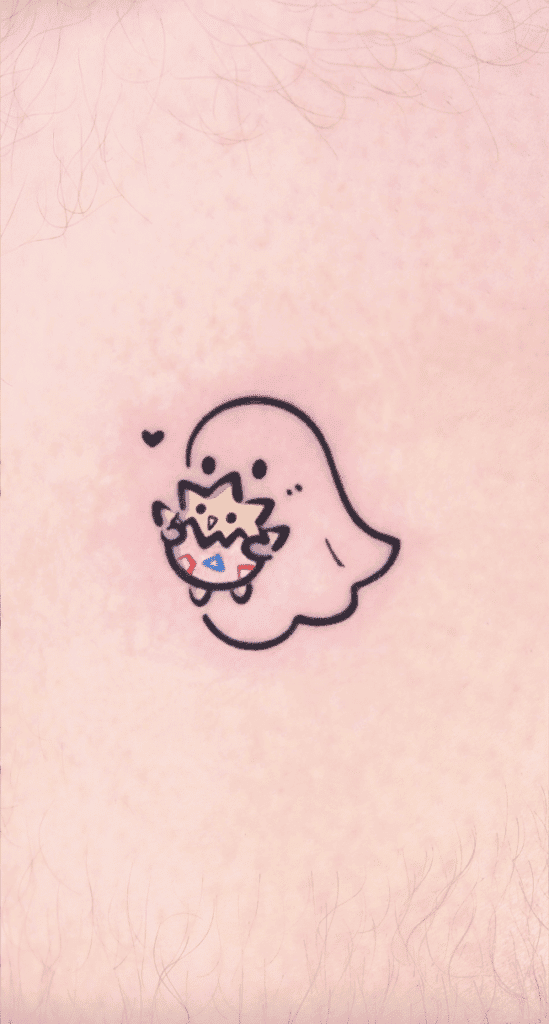Togepi Ghost Johto Pokémon Tattoo
