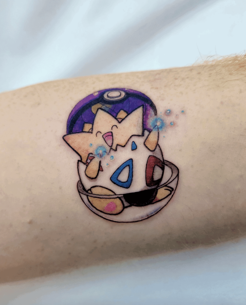 Togepi Masterball Johto Pokémon Tattoo