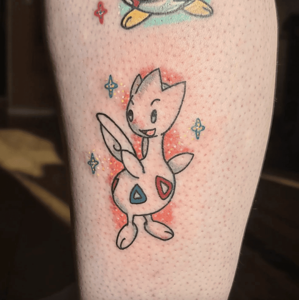 Togetic Cute Johto Pokémon Tattoo