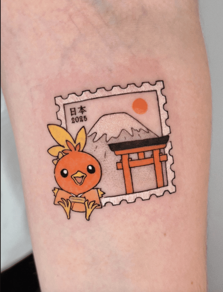 Torchic Stamp Hoenn Pokémon