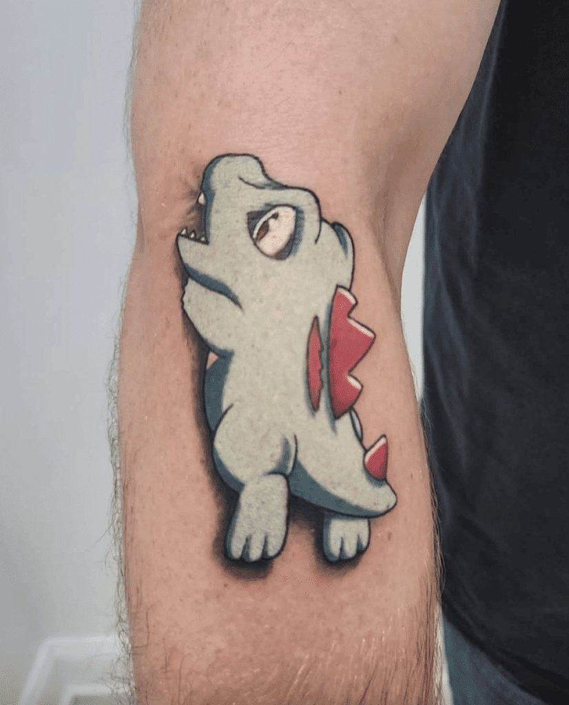 Totodile Bite Johto Pokémon Tattoo