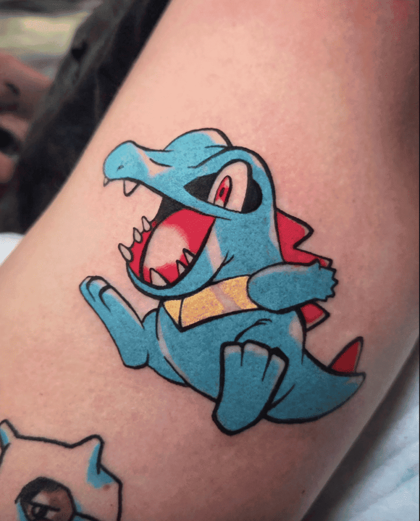 Totodile Johto Pokémon Tattoo