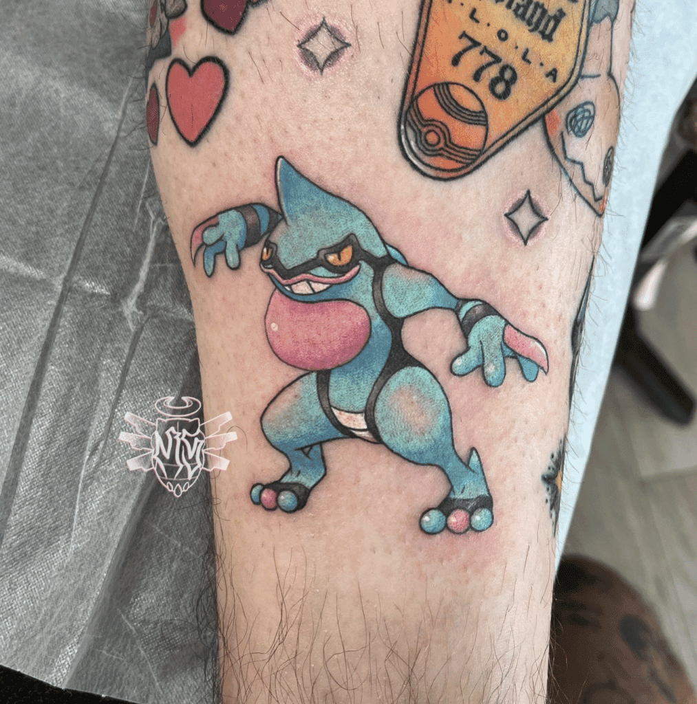 Toxicroak Shiny Sinnoh Pokémon Tattoo