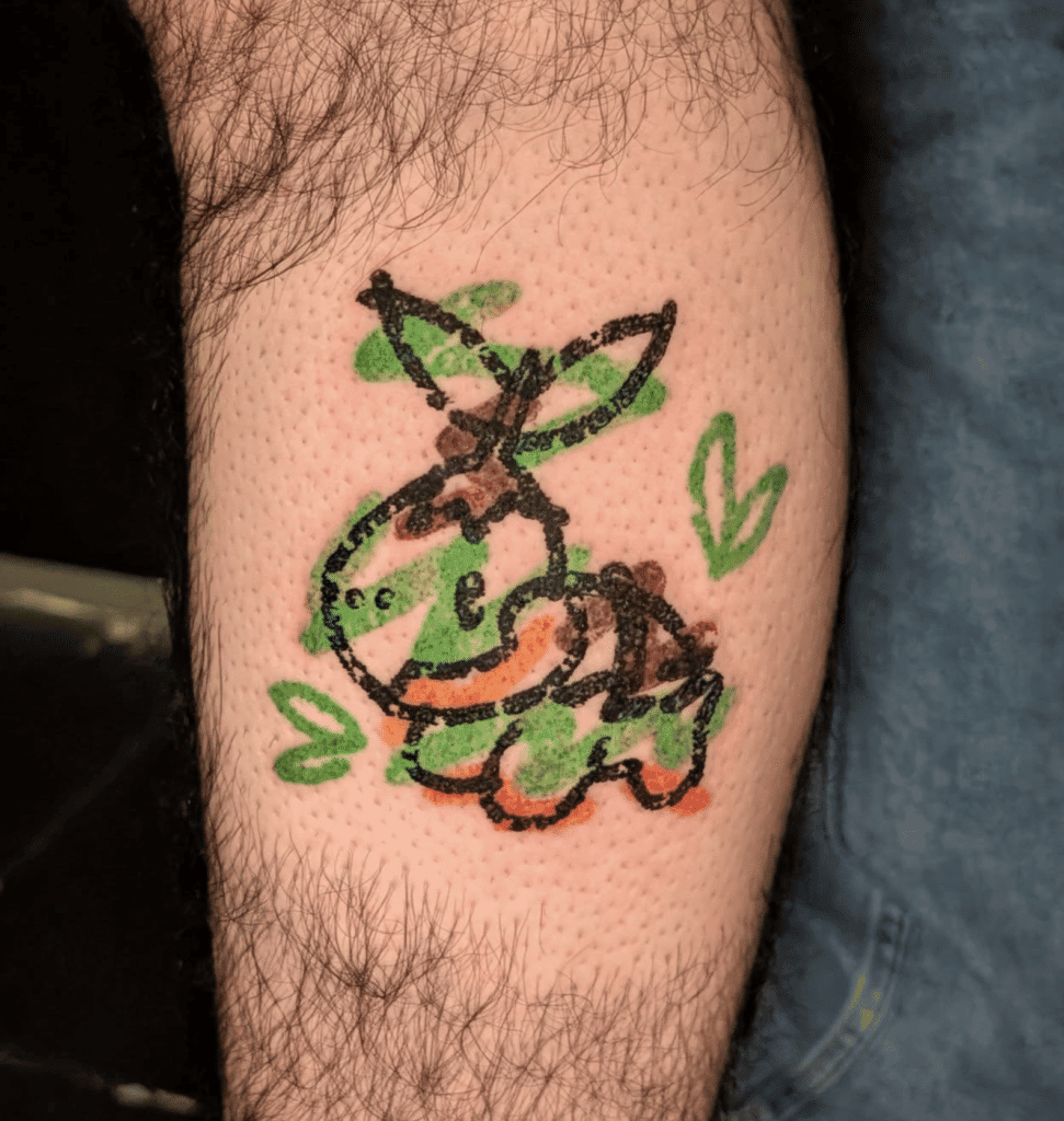 Turtwig Sketch Sinnoh Pokémon Tattoo