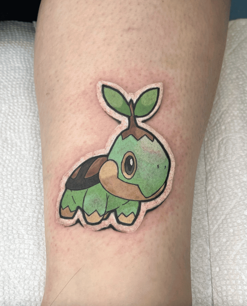 Turtwig Sticker Sinnoh Pokémon Tattoo
