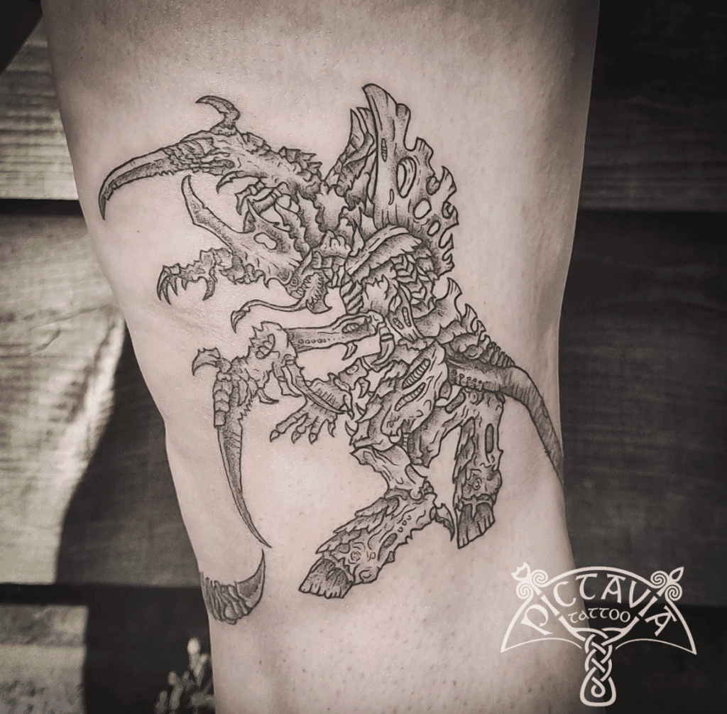 Tyranid Bio Warrior Warhammer 40k Tattoo