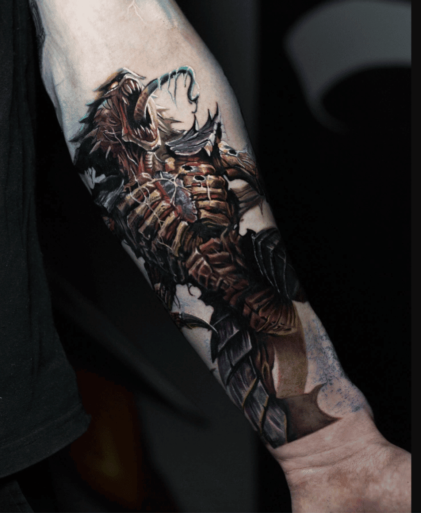 Tyranid Warhammer 40k Tattoo