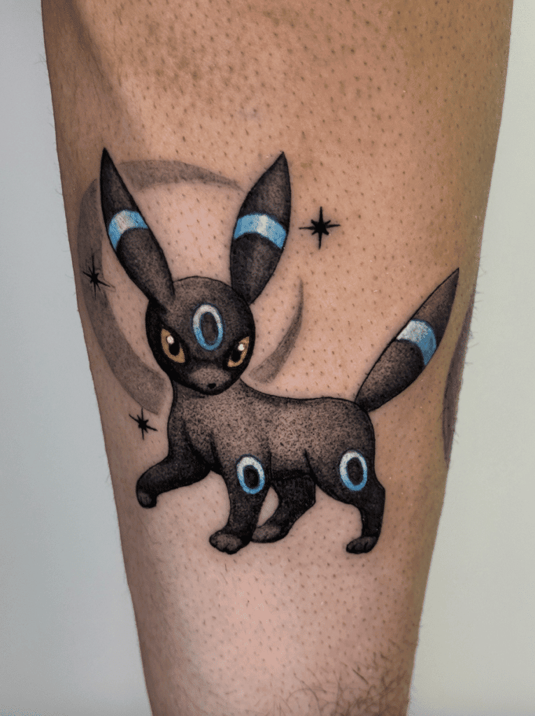 Umbreon Shiny Johto Pokémon Tattoo