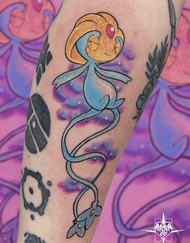 Uxie Sinnoh Pokémon Tattoo