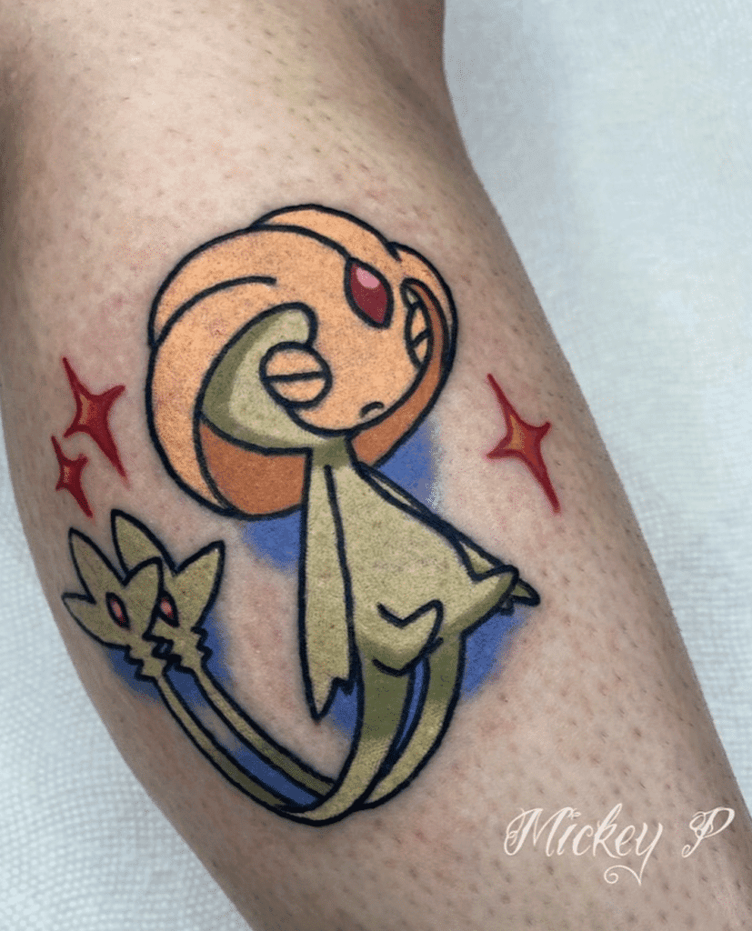 Uxie Sleep Sinnoh Pokémon Tattoo