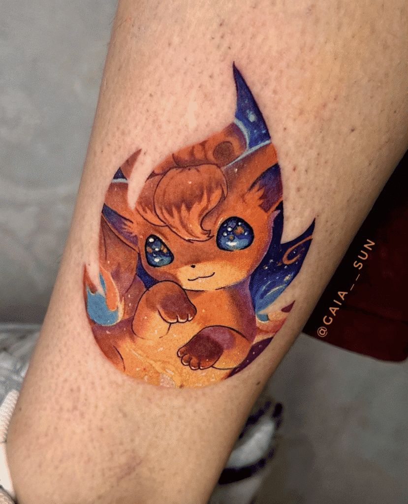 Vulpix Fire Johto Pokémon Tattoo