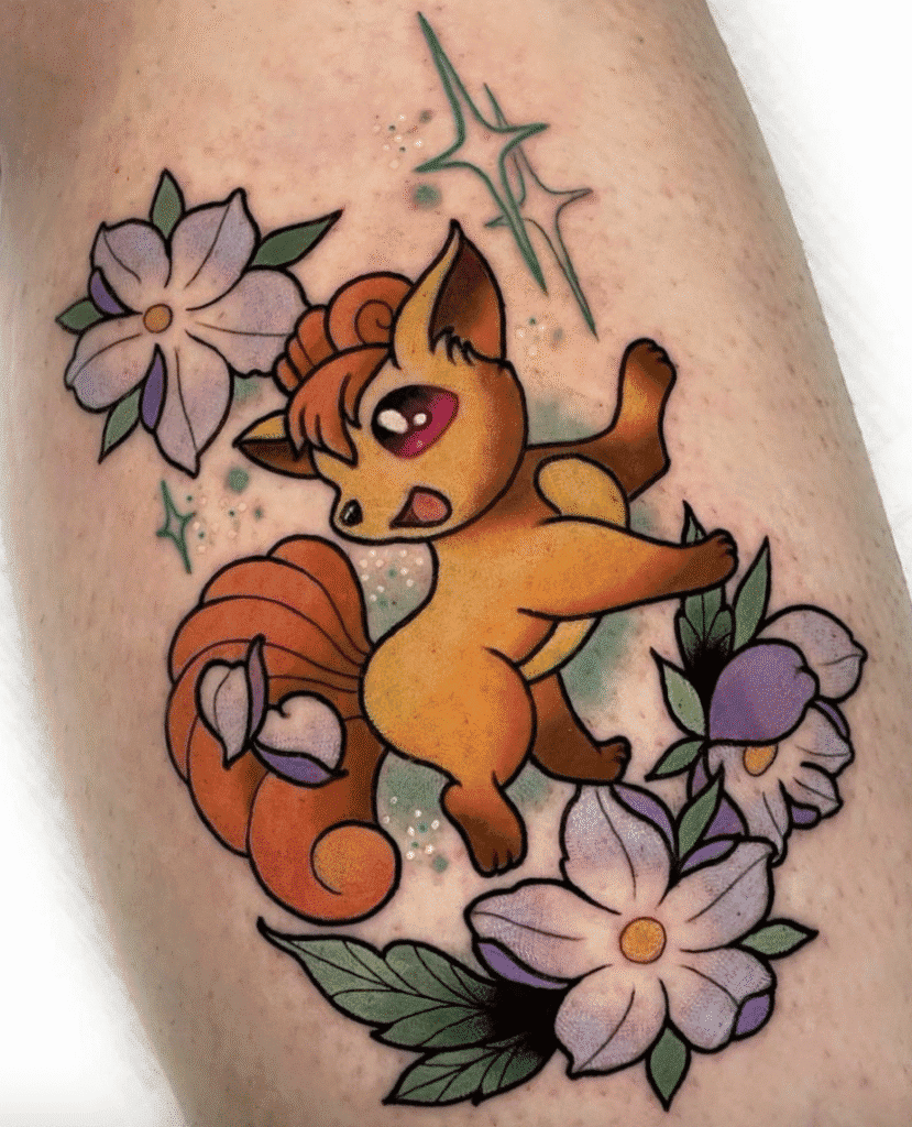 Vulpix Johto Pokémon Tattoo