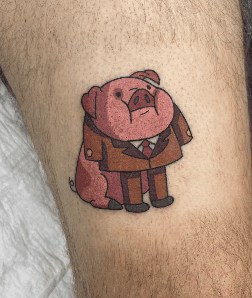 Waddles Big Business Gravity Falls Tattoo