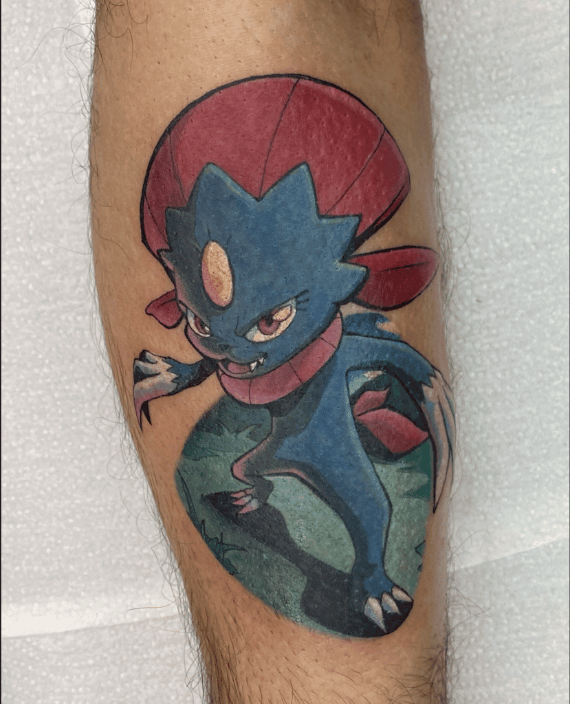 Weavile Sinnoh Pokémon Tattoo