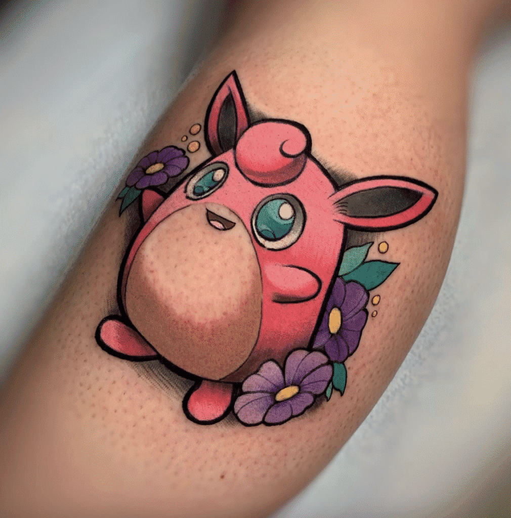 Wigglytuff Johto Pokémon Tattoo