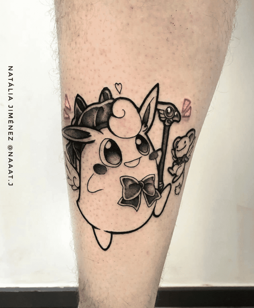 Wigglytuff Sailor Moon Johto Pokémon Tattoo