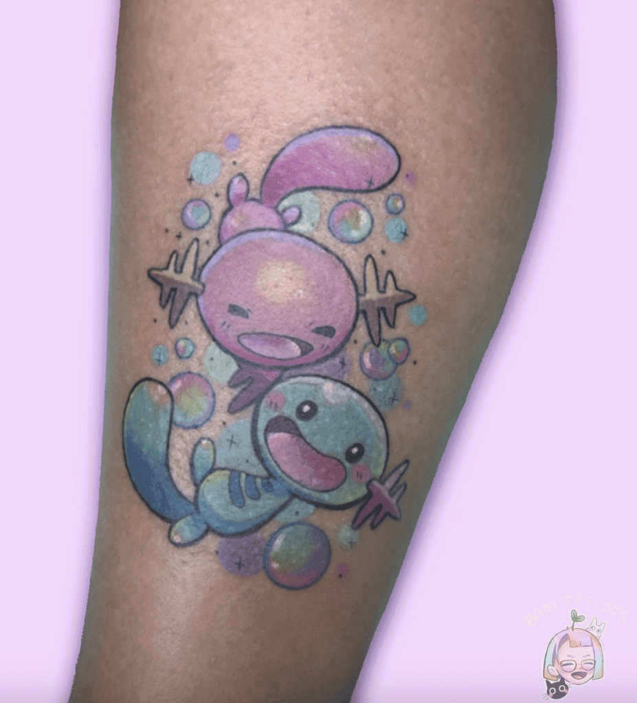 Wooper Shiny Johto Pokémon Tattoo