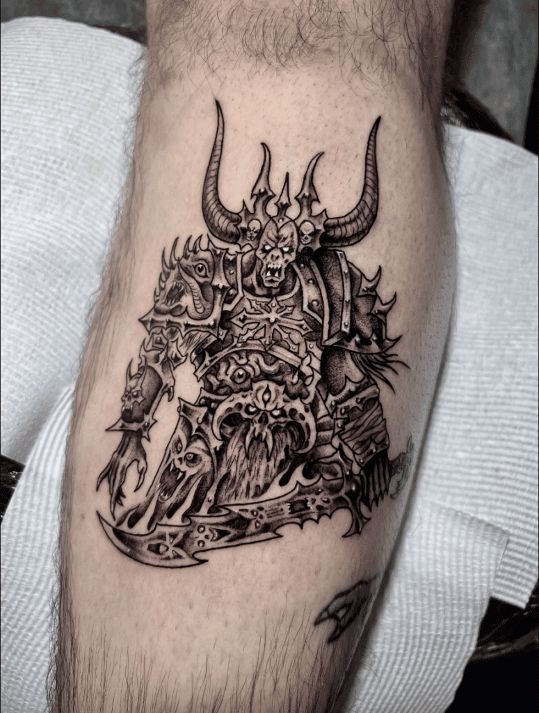 World Eaters Champion Warhammer 40k Tattoo