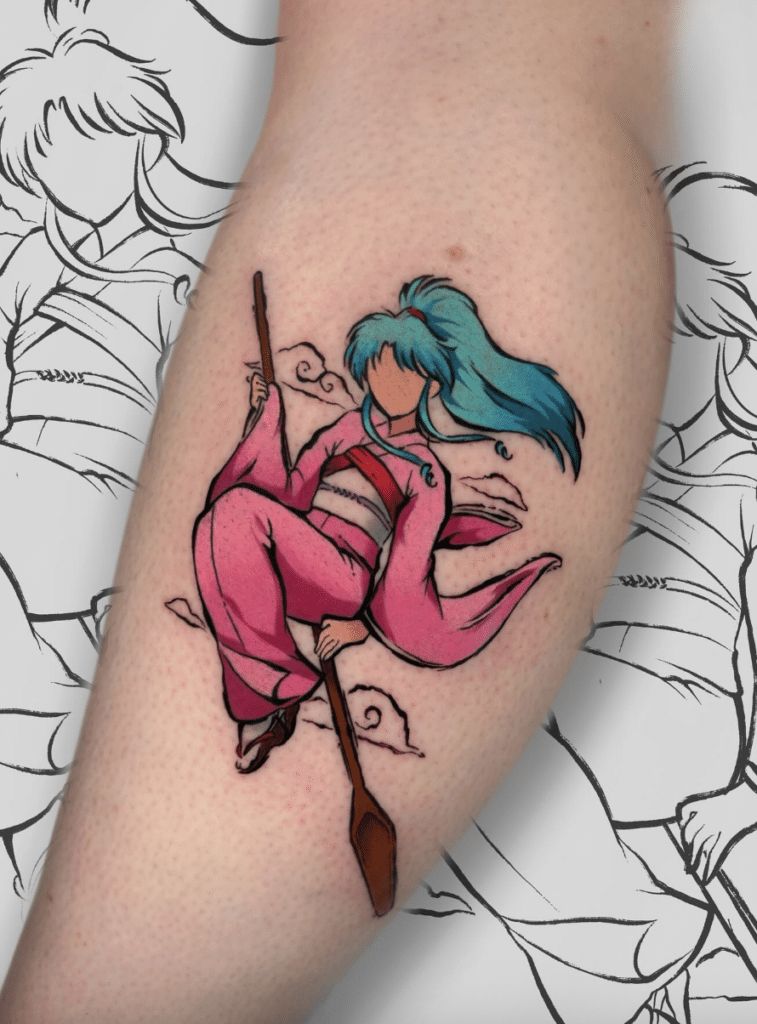 Yu Yu Hakusho Botan Anime Tattoo