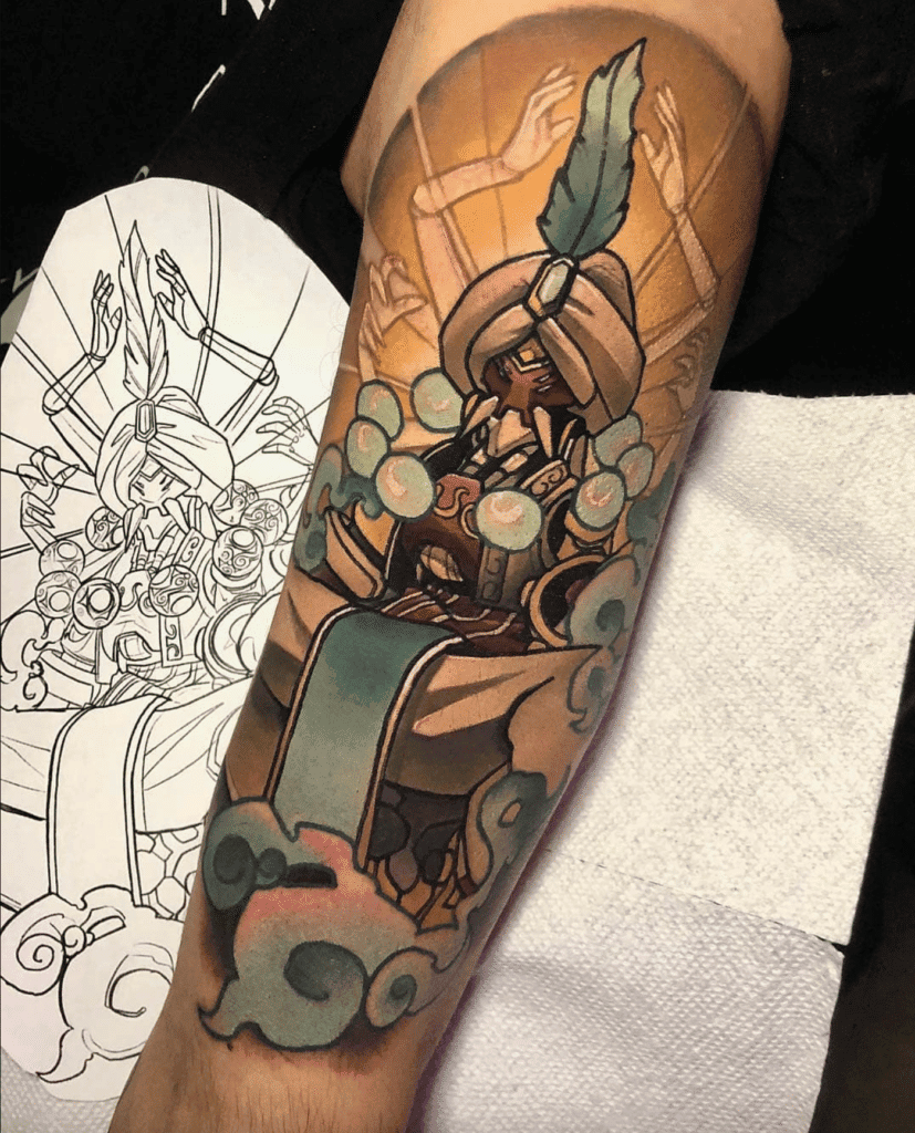 Zenyata Alt Skin Overwatch Tattoo