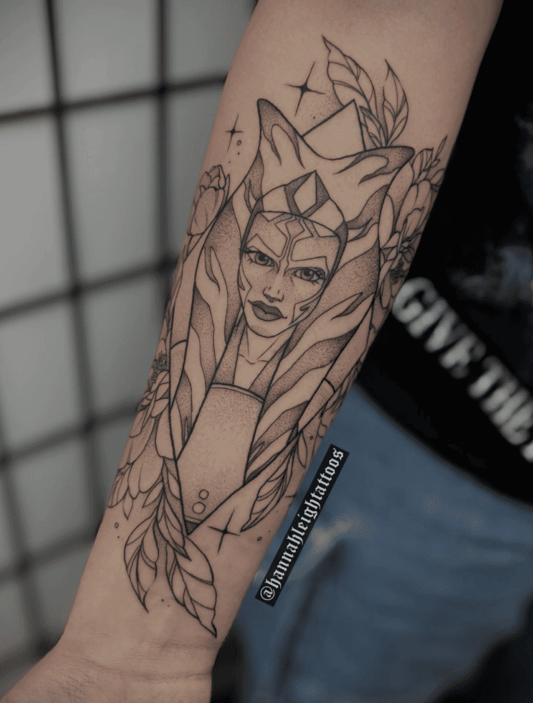 Ahsoka Adult Star Wars Tattoo