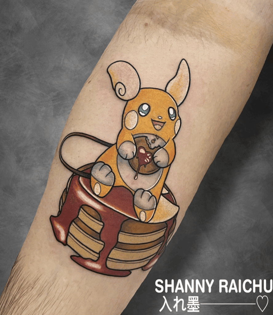 Alolan Raichu Eat Alola Pokémon Tattoo