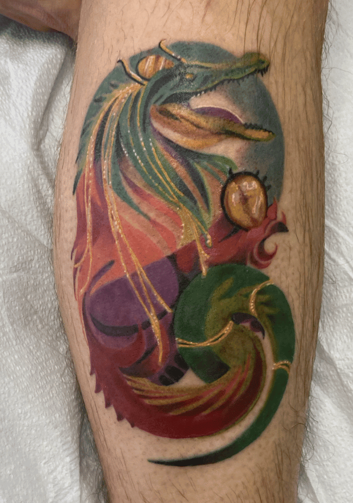 Ammit Crocodile Egyptian Mythology Tattoo
